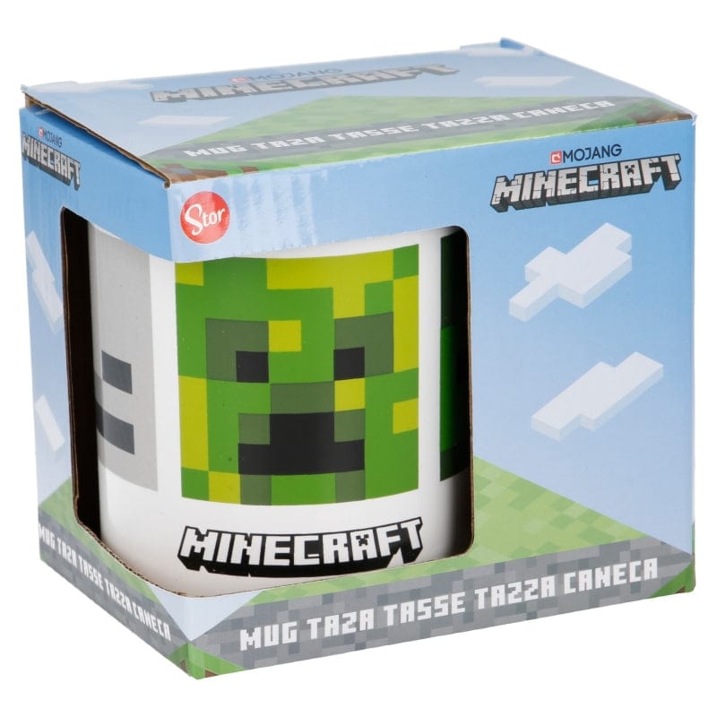 Cana pentru copii, din ceramica, Minecraft Multicolor, 325 ml
