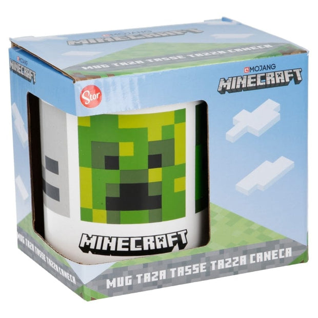 Cana pentru copii, din ceramica, Minecraft Multicolor, 325 ml