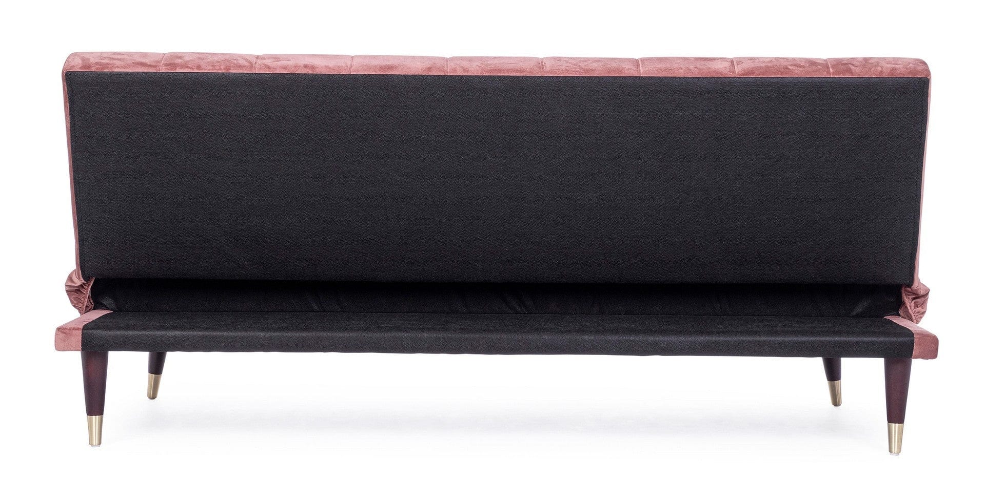 Canapea Alma Velvet Roz Extensibila cu Spuma Poliuretanica, 3 Locuri, Suprafata de Dormit 180x105 cm, tapitata cu Stofa, l180xA88xH82 cm (8)