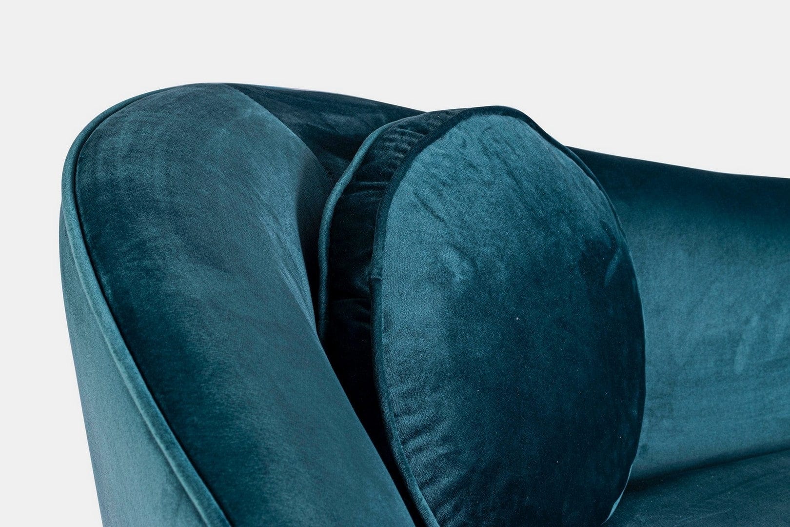 Canapea Candis Velvet Petrol Fixa cu Spuma Poliuretanica, 2 Locuri, tapitata cu Stofa, Perne Incluse, l163xA71xH80 cm (7)