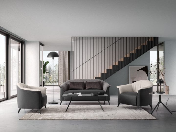 LeComfort Canapea Celine Fixa cu Benzi Elastice si Spuma Poliuretanica, 2 Locuri, l161xA77xH76 cm