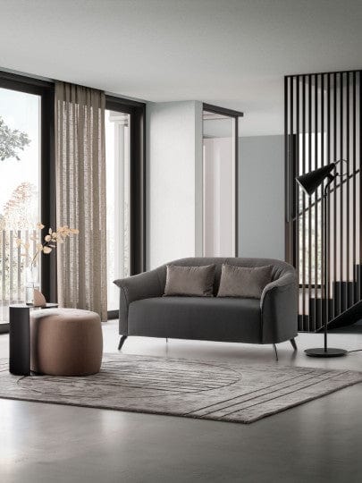 LeComfort Canapea Celine Fixa cu Benzi Elastice si Spuma Poliuretanica, 2 Locuri, l161xA77xH76 cm