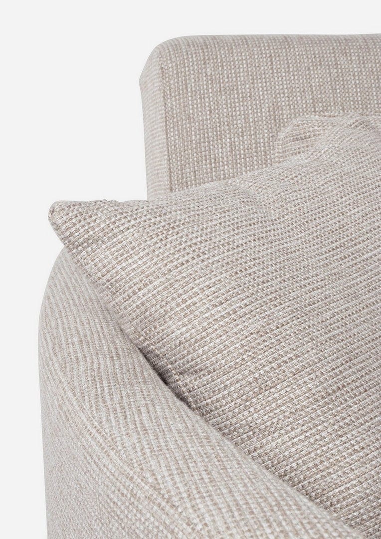 Canapea Clayton Bej Extensibila cu Spuma Poliuretanica, 2 Locuri, Suprafata de Dormit 131x190 cm, tapitata cu Stofa, Perne Incluse, l166xA88xH84 cm (8)