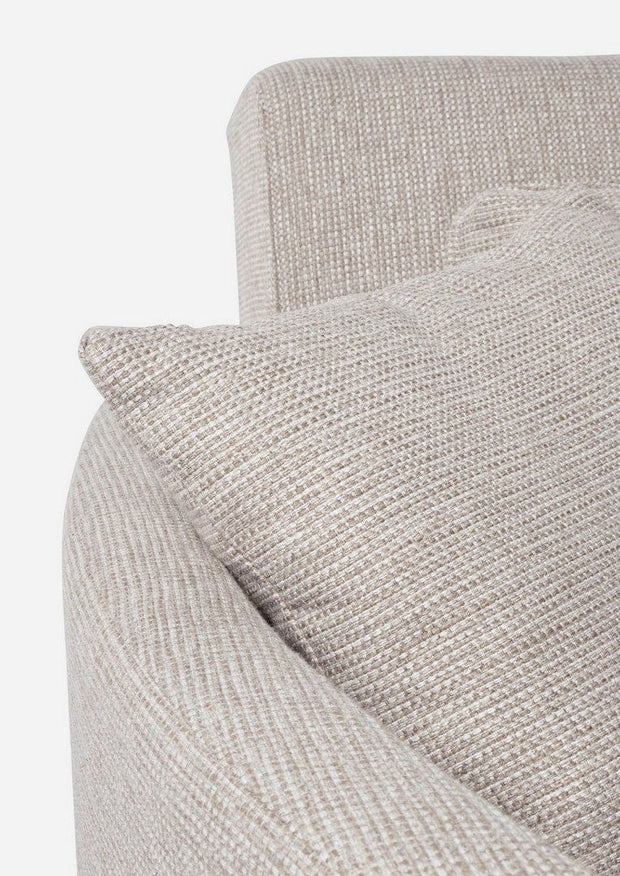 Canapea Clayton Bej Extensibila cu Spuma Poliuretanica, 2 Locuri, Suprafata de Dormit 131x190 cm, tapitata cu Stofa, Perne Incluse, l166xA88xH84 cm (8)