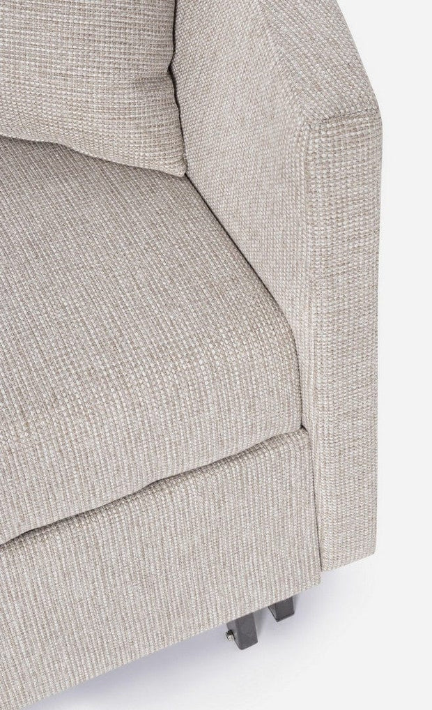 Canapea Clayton Bej Extensibila cu Spuma Poliuretanica, 2 Locuri, Suprafata de Dormit 131x190 cm, tapitata cu Stofa, Perne Incluse, l166xA88xH84 cm (9)