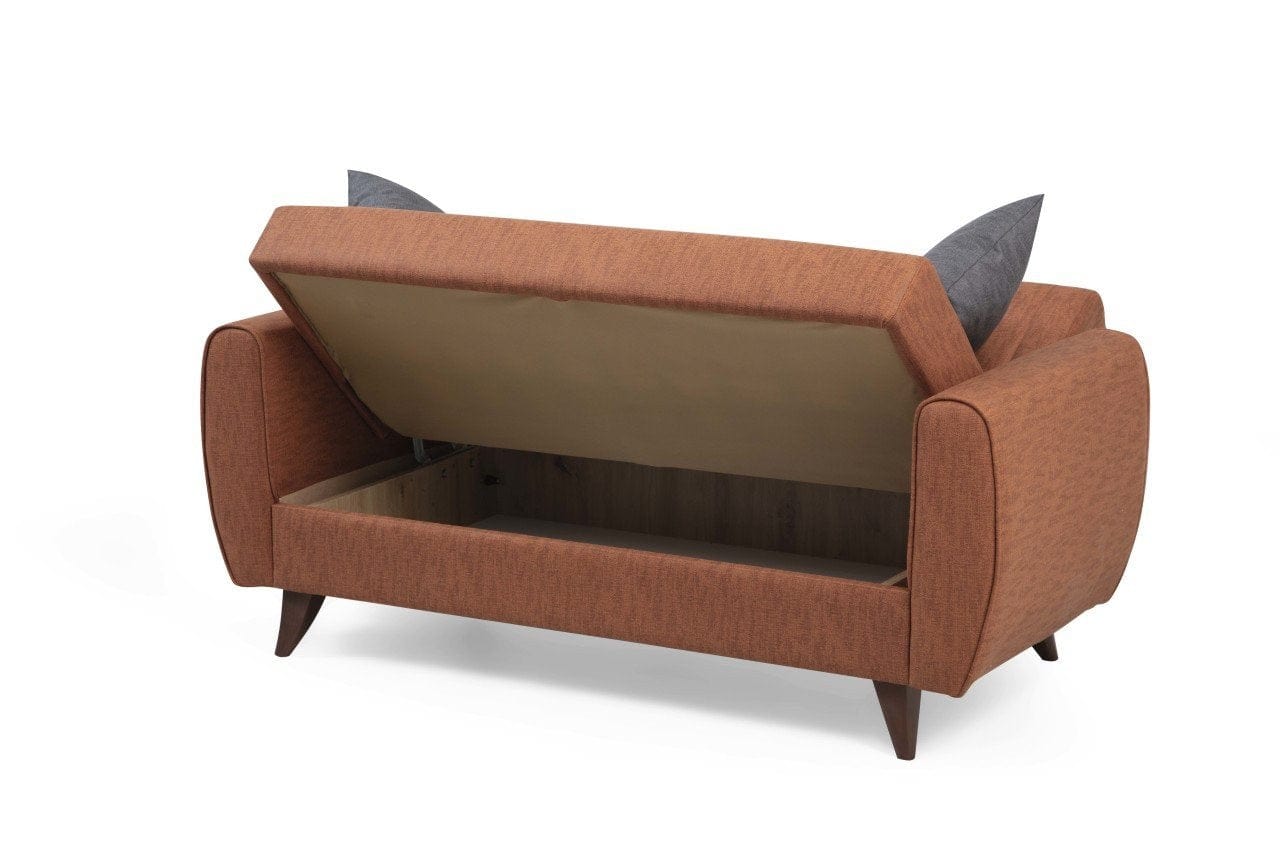 Canapea extensibila 2 locuri, Alkon Caramiziu, l158xA77xH86 cm (5)