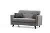 Canapea extensibila 2 locuri, Polya Gri Deschis, l151xA75xH86 cm (4)