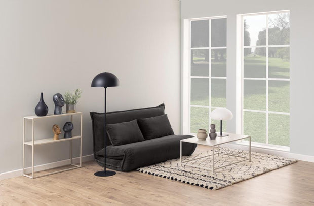 Actona Canapea Extensibila, 2 locuri, tapitata cu stofa, Halle Antracit, l150xA85xH75 cm