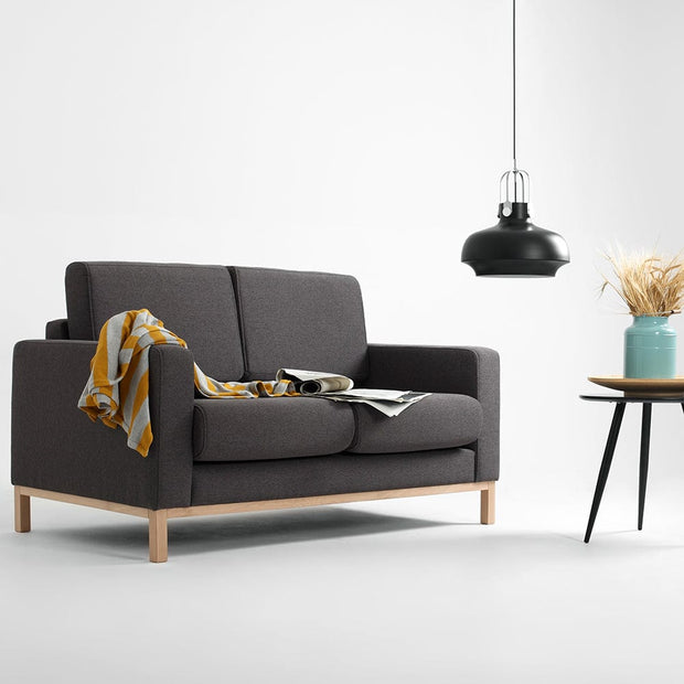 Customform Canapea Extensibila, 2 Locuri, Tapitata cu Stofa, Scandic Antracit, l160xA82xH90 cm