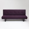 Customform Canapea Extensibila, 2 Locuri, Tapitata cu Stofa, Sleek Violet, l177xA55xH80 cm