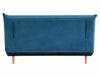 Canapea Extensibila, 2 locuri, tapitata cu stofa, Spike II Velvet Albastru / Fag, l147xA91xH84 cm (1)