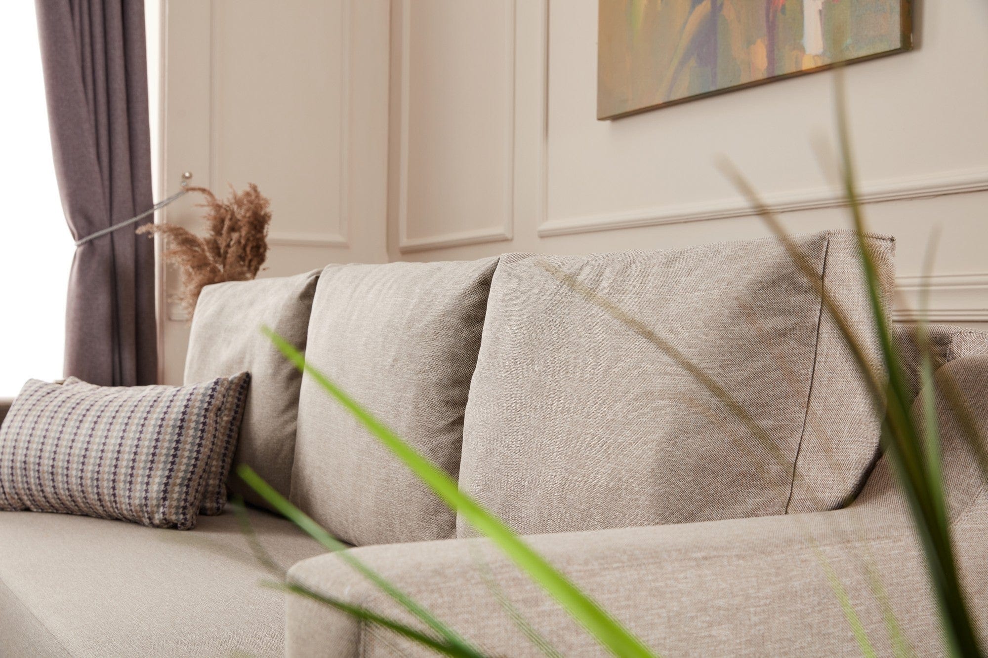 Canapea extensibila 3 locuri, Doga Crem, l230xA90xH74 cm (4)