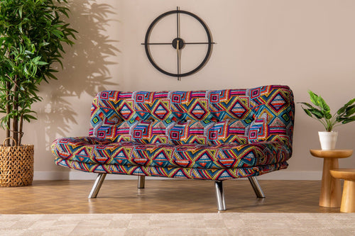 Canapea extensibila 3 locuri, Misa Multicolor, l175xA80xH85 cm