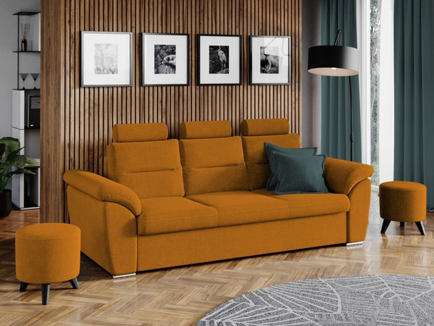 Canapea Extensibila, 3 locuri, tapitata cu stofa, Bianis, l250xA90xH105 cm (3)