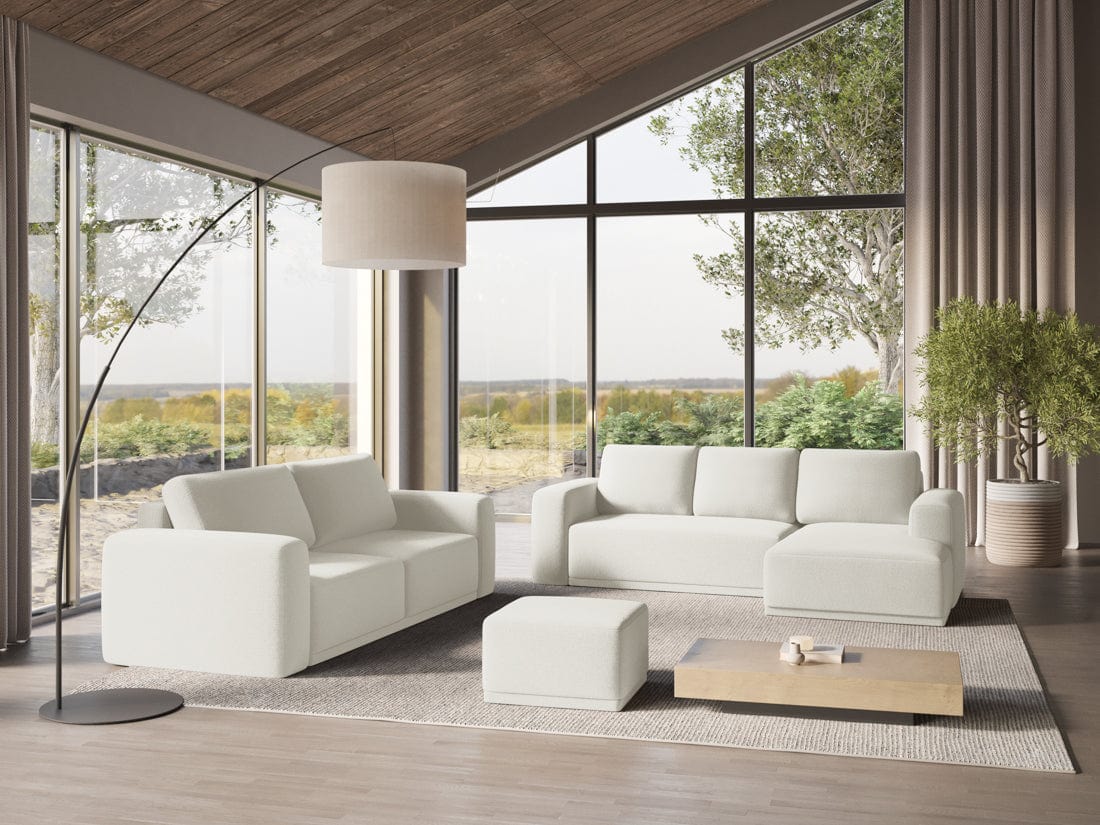 Makamii Canapea Extensibila, 3 locuri, Tapitata cu Stofa, Kaila 3SF-6, l242xA100xH91 cm