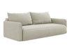 Makamii Bej Canapea Extensibila, 3 locuri, Tapitata cu Stofa, Lada de Depozitare, Nanea 3SF-24, l216xA105xH86 cm