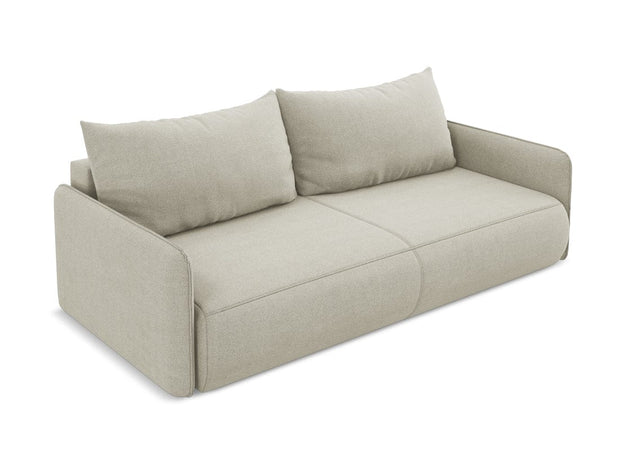 Makamii Canapea Extensibila, 3 locuri, Tapitata cu Stofa, Lada de Depozitare, Nanea 3SF-24, l216xA105xH86 cm