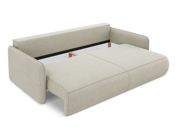 Makamii Canapea Extensibila, 3 locuri, Tapitata cu Stofa, Lada de Depozitare, Nanea 3SF-24, l216xA105xH86 cm