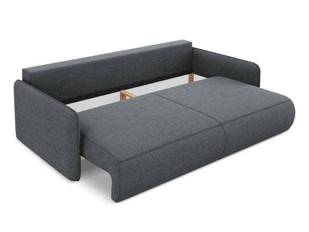 Makamii Canapea Extensibila, 3 locuri, Tapitata cu Stofa, Lada de Depozitare, Nanea 3SF-24, l216xA105xH86 cm