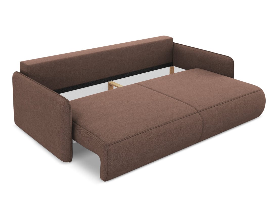 Makamii Canapea Extensibila, 3 locuri, Tapitata cu Stofa, Lada de Depozitare, Nanea 3SF-24, l216xA105xH86 cm