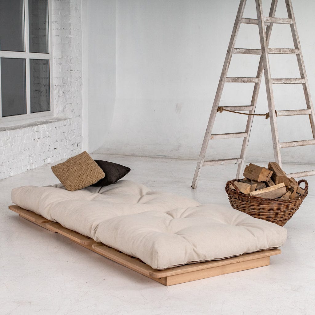 Canapea Extensibila, 3 Locuri, Tapitata cu Stofa, Layti 90 Oil Crem, l90xA115xH80 cm (3)