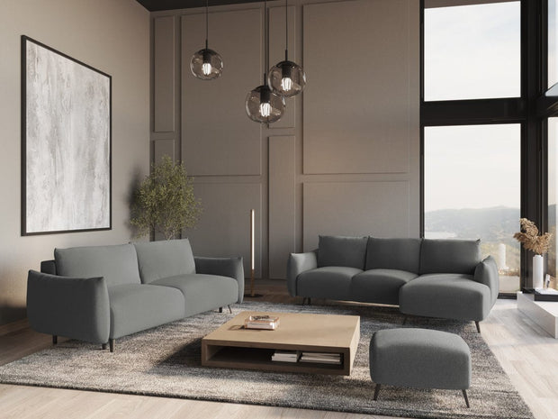 Makamii Canapea Extensibila, 3 locuri, Tapitata cu Stofa, Malie 3SF-6, l230xA105xH86 cm