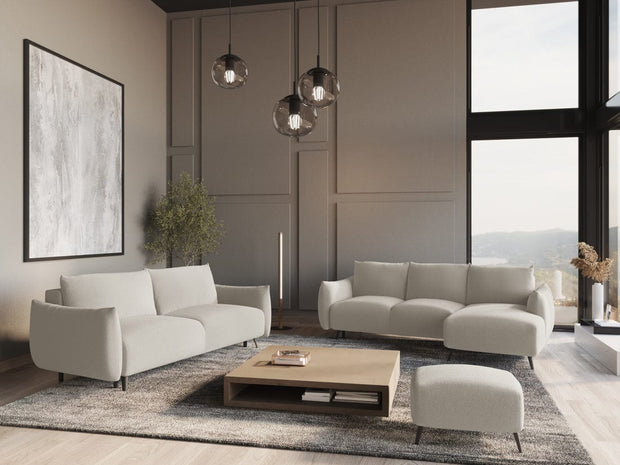 Makamii Canapea Extensibila, 3 locuri, Tapitata cu Stofa, Malie 3SF-6, l230xA105xH86 cm