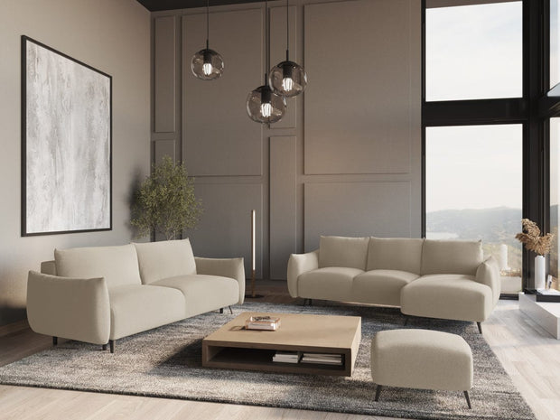 Makamii Canapea Extensibila, 3 locuri, Tapitata cu Stofa, Malie 3SF-6, l230xA105xH86 cm