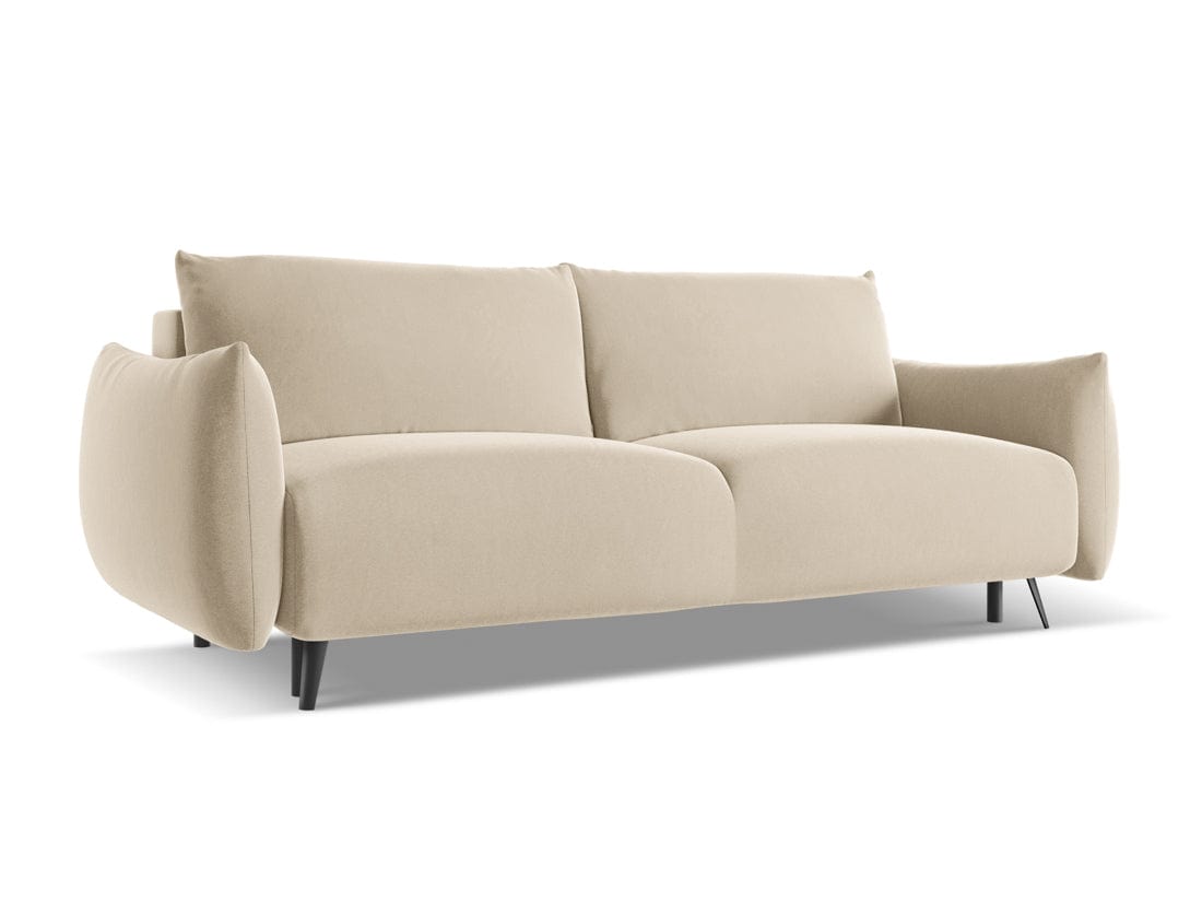 Makamii Canapea Extensibila, 3 locuri, Tapitata cu Stofa, Malie Velvet 3SF-3, l230xA105xH86 cm