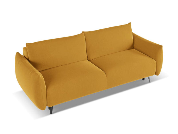 Makamii Canapea Extensibila, 3 locuri, Tapitata cu Stofa, Malie Velvet 3SF-3, l230xA105xH86 cm