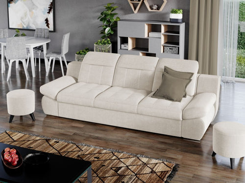 Canapea Extensibila, 3 locuri, tapitata cu stofa, Melonis, l250xA103xH100 cm