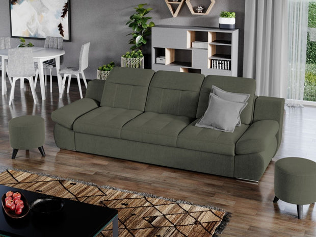 Canapea Extensibila, 3 locuri, tapitata cu stofa, Melonis, l250xA103xH100 cm (3)