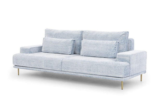 Canapea Extensibila, 3 Locuri, tapitata cu stofa, Perne Incluse, Nicole Bleu, l249xA106xH93 cm (6)