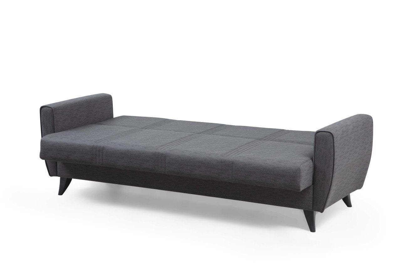 Canapea extensibila 3 locuri, Zaden Gri Inchis, l207xA77xH86 cm (6)