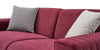 Dogtas Canapea extensibila tapitata cu stofa, 2 locuri, Nova Velvet Burgundy, l189xA88xH76 cm