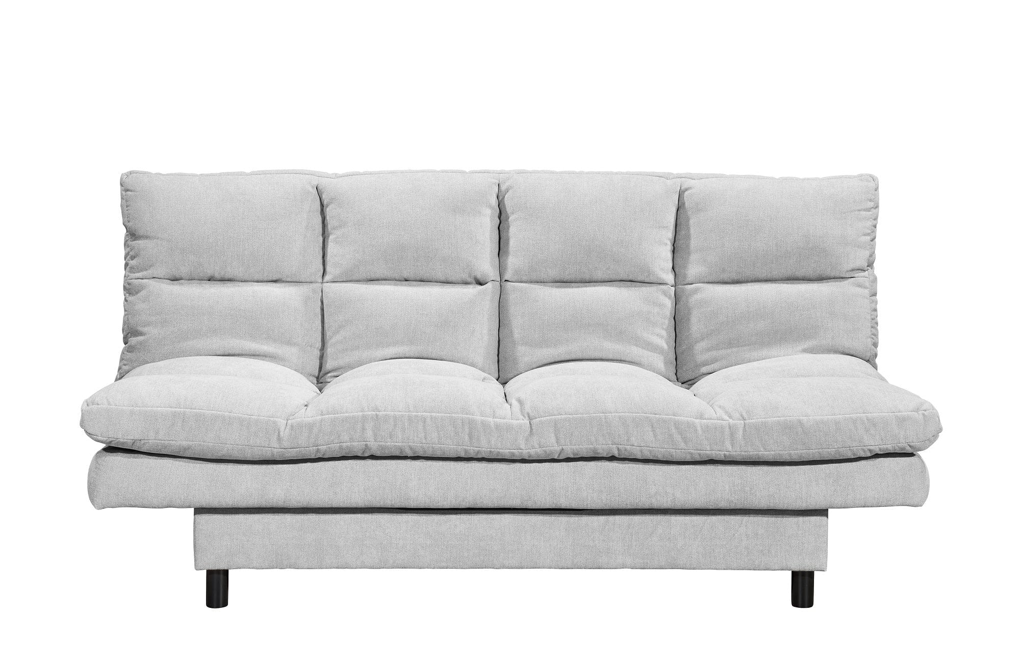 BlackRedWhite Canapea extensibila tapitata cu stofa, 3 locuri Lotta Gri, l190xA95xH85 cm