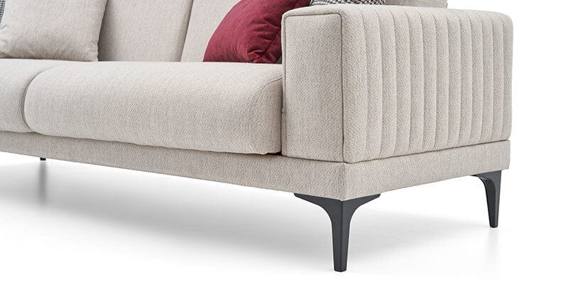 Dogtas Canapea extensibila tapitata cu stofa, 3 locuri, Nova Grej, l239xA88xH76 cm