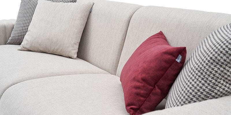 Dogtas Canapea extensibila tapitata cu stofa, 3 locuri, Nova Grej, l239xA88xH76 cm