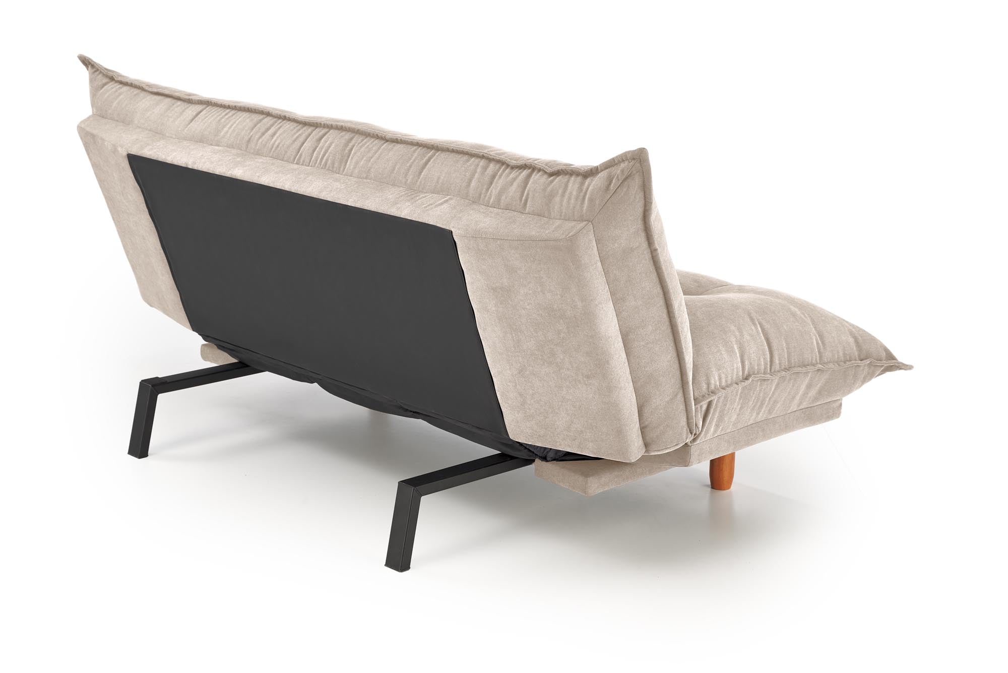 Canapea extensibila tapitata cu stofa, 3 locuri Pillow Bej / Natural, l190xA100xH85 cm (7)