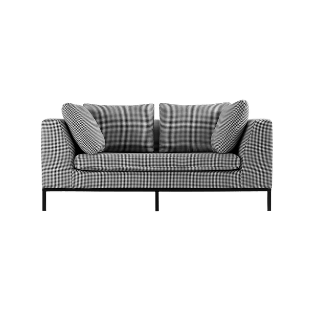 Customform Canapea Fixa, 2 Locuri, Tapitata cu Stofa, Ambient Multicolor, l171xA98xH69 cm