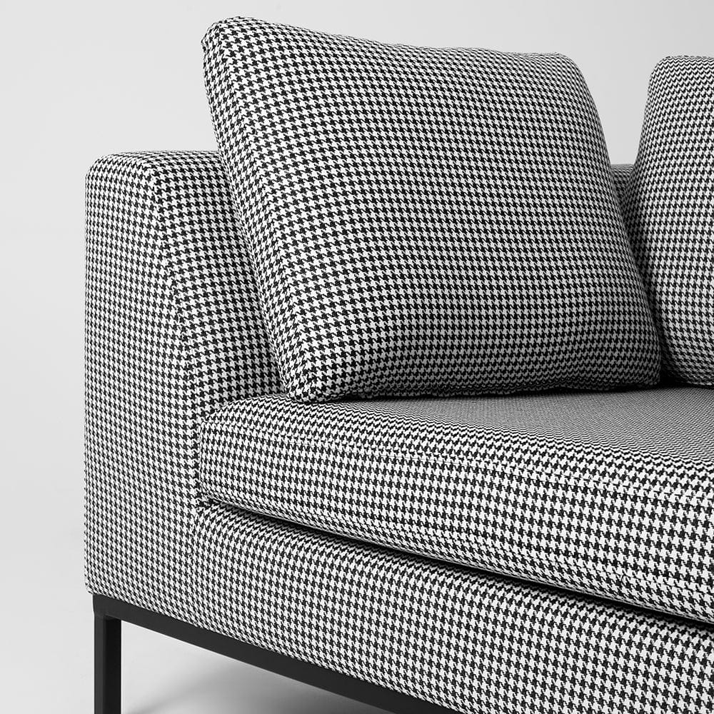 Customform Canapea Fixa, 2 Locuri, Tapitata cu Stofa, Ambient Multicolor, l171xA98xH69 cm