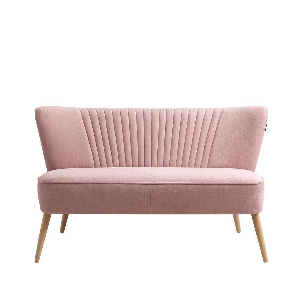 Customform Canapea Fixa, 2 Locuri, Tapitata cu Stofa, Harry Roz, l123xA65xH72 cm