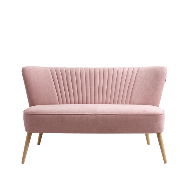 Customform Canapea Fixa, 2 Locuri, Tapitata cu Stofa, Harry Roz, l123xA65xH72 cm