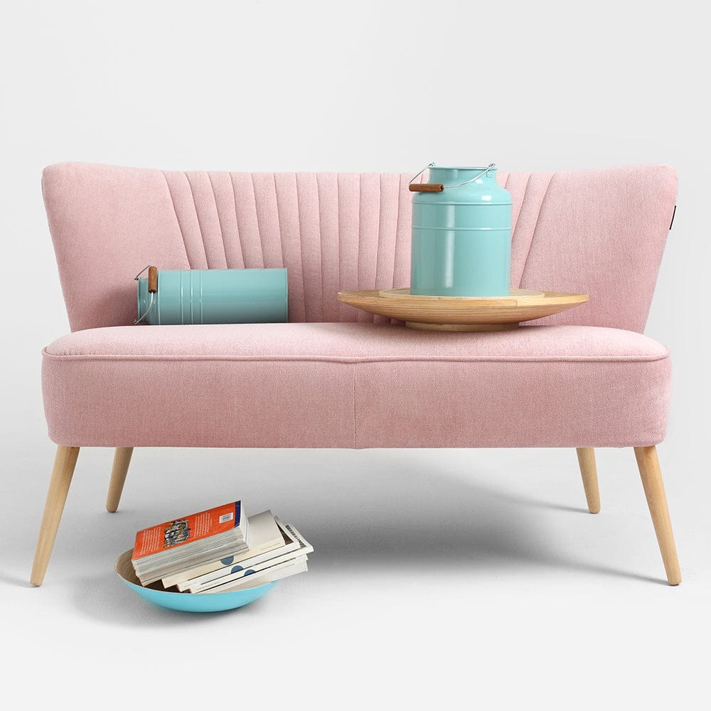 Customform Canapea Fixa, 2 Locuri, Tapitata cu Stofa, Harry Roz, l123xA65xH72 cm