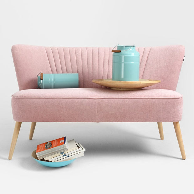 Customform Canapea Fixa, 2 Locuri, Tapitata cu Stofa, Harry Roz, l123xA65xH72 cm
