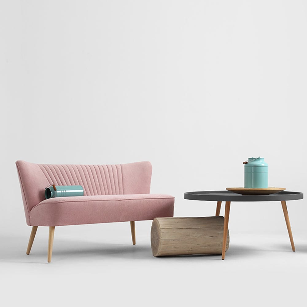 Customform Canapea Fixa, 2 Locuri, Tapitata cu Stofa, Harry Verde, l123xA65xH72 cm