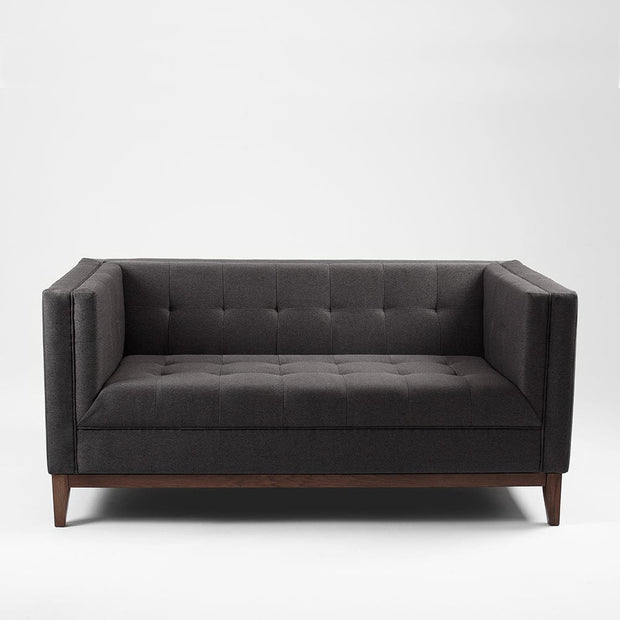 Customform Canapea Fixa, 2 Locuri, Tapitata cu Stofa, II By Tom Antracit, l159xA85xH73 cm