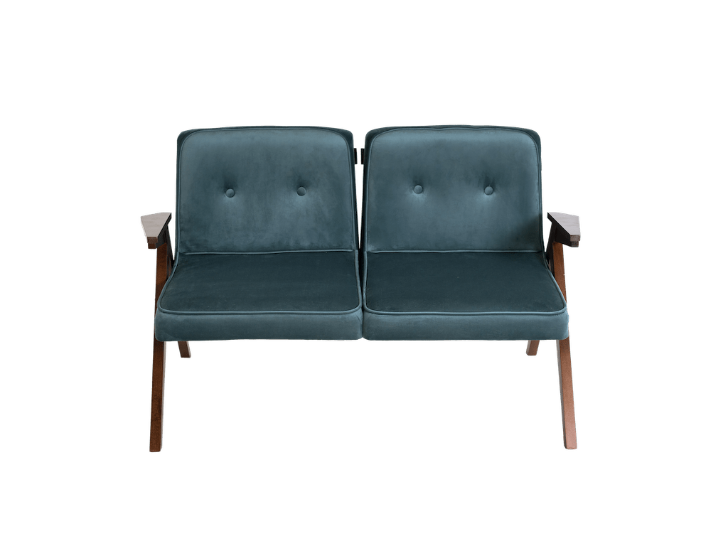 Customform Canapea Fixa, 2 Locuri, Tapitata cu Stofa, Vinc Mov, l120xA68xH72 cm