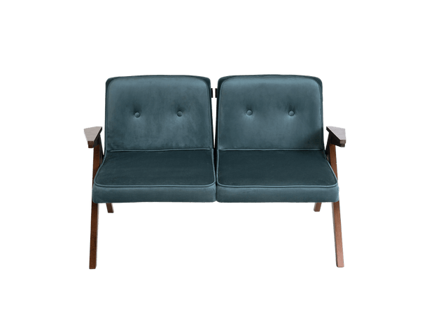 Customform Canapea Fixa, 2 Locuri, Tapitata cu Stofa, Vinc Mov, l120xA68xH72 cm