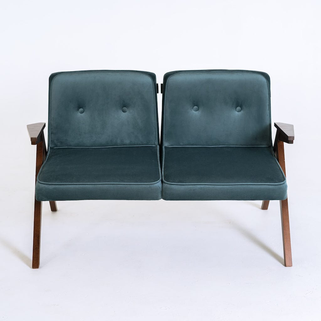 Customform Canapea Fixa, 2 Locuri, Tapitata cu Stofa, Vinc Mov, l120xA68xH72 cm